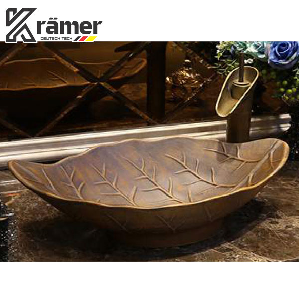 Chậu Lavabo Mỹ Thuật Đặt Bàn Kramer KL-195 Chính Hãng
